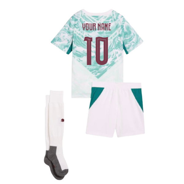 2026-2027 Portugal Away Mini Kit (Your Name)-SoccerKits Hub | Buy Soccer Jerseys Online